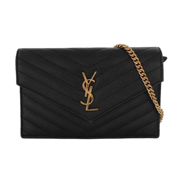 MONOGRAM WOC Chevron Calfskin Black