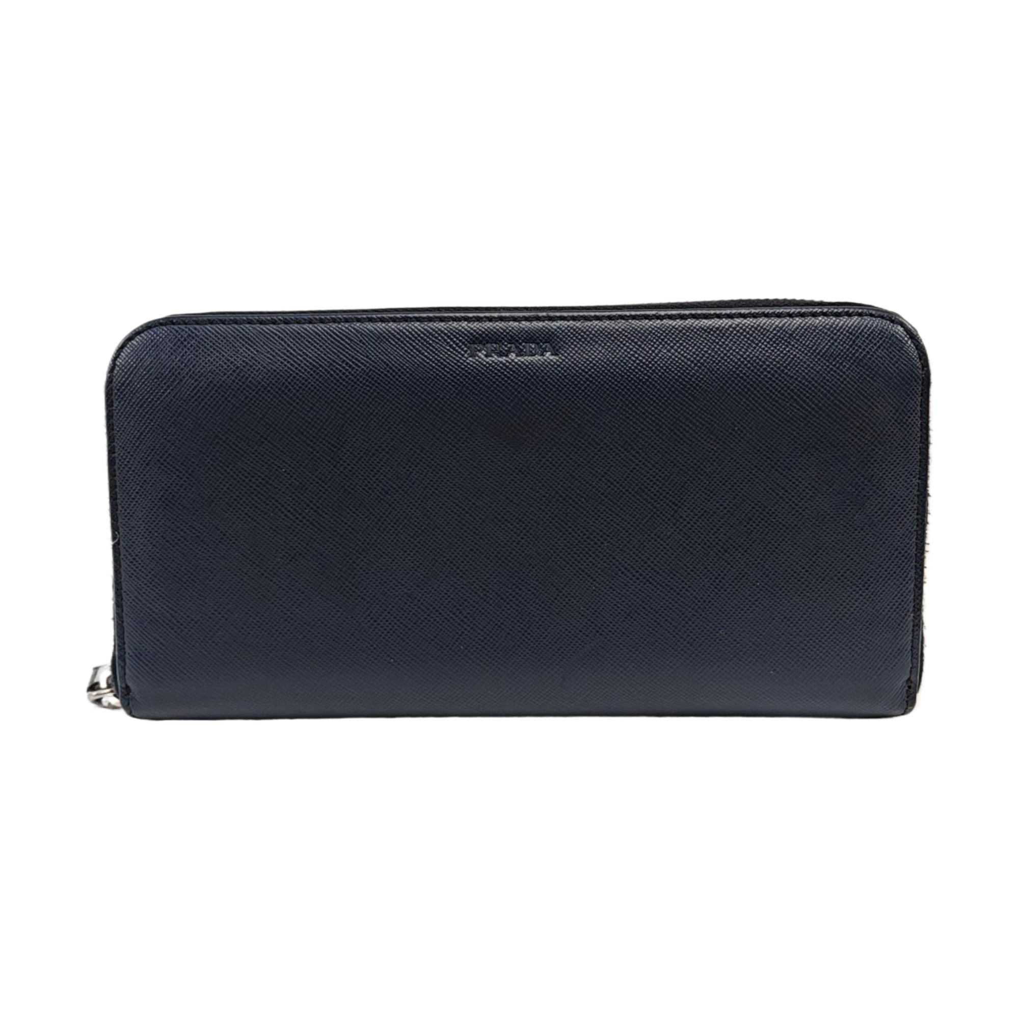 Saffiano Calfskin Wallet Blue