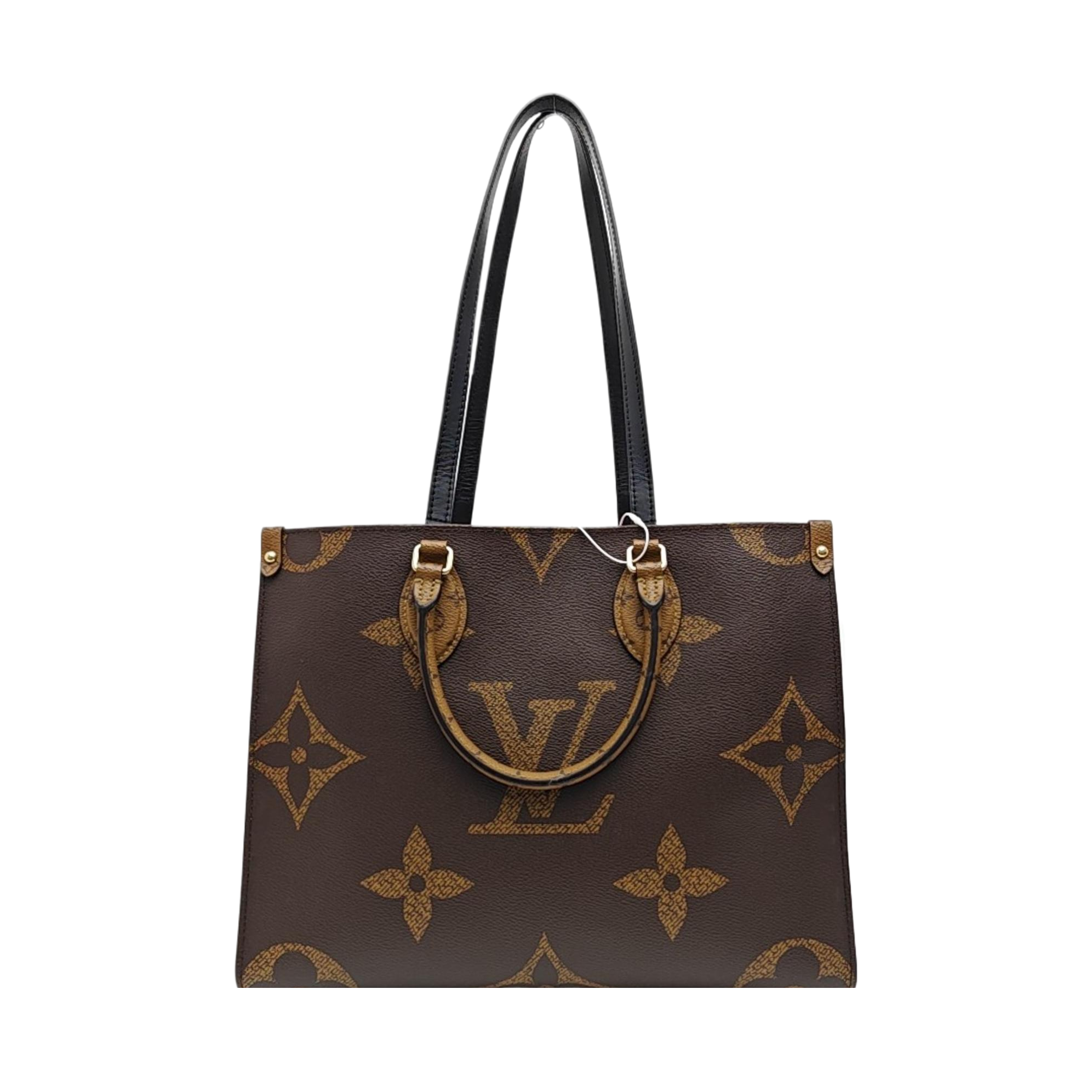 ONTHEGO MM Monogram Coated Canvas Brown