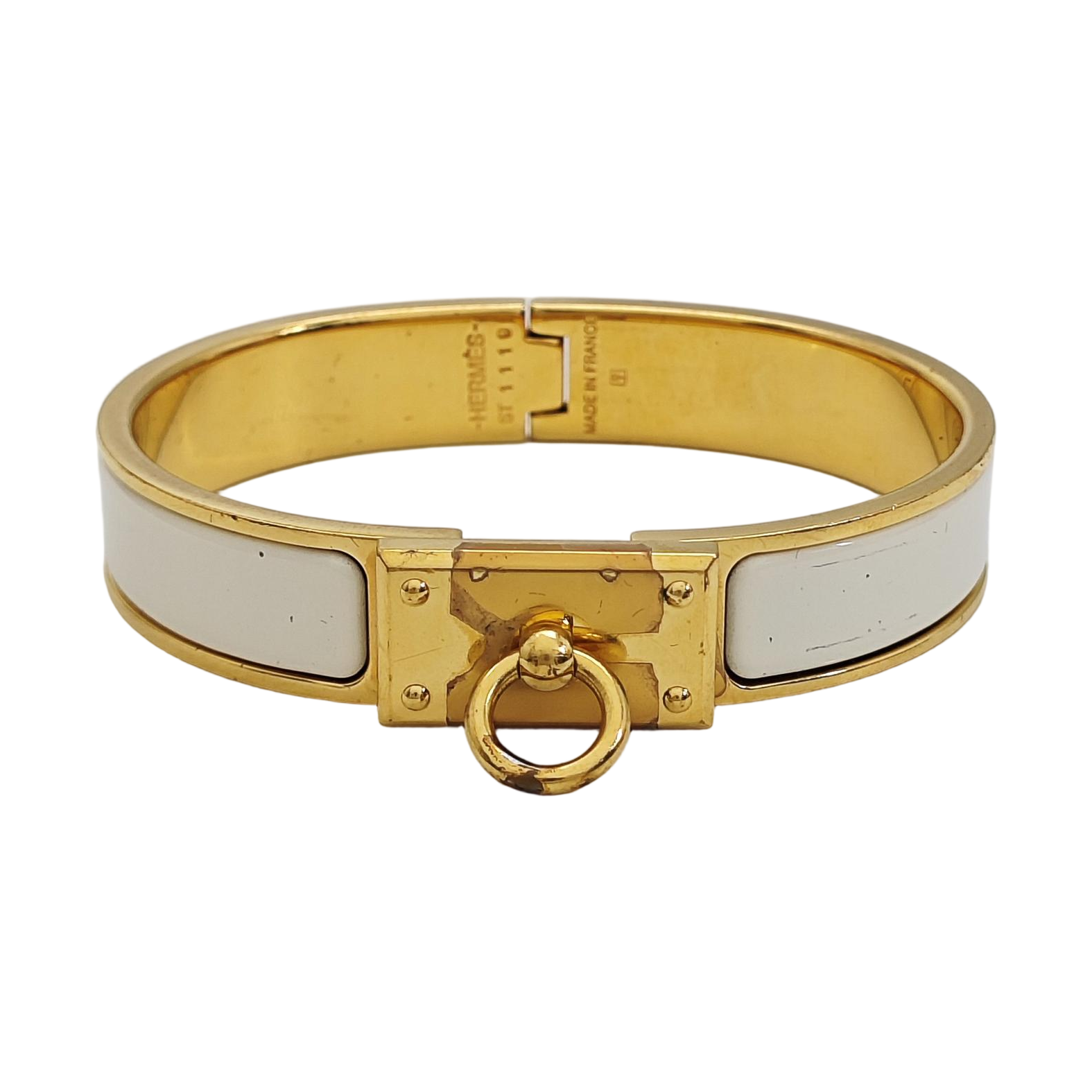 Clic Anneau Metal Gold Bangle