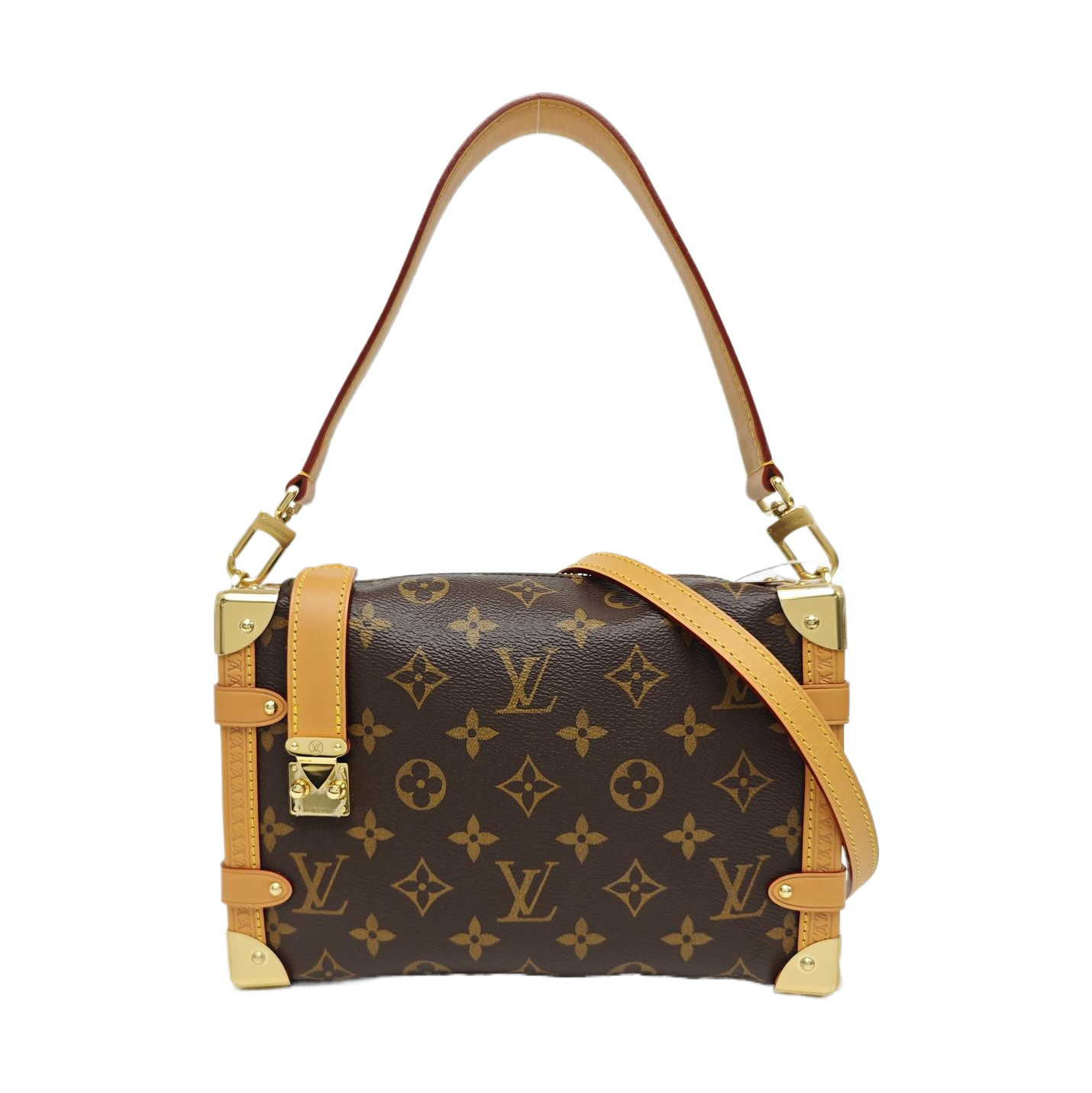 SIDE TRUNK MM Monogram Coated Canvas Brown