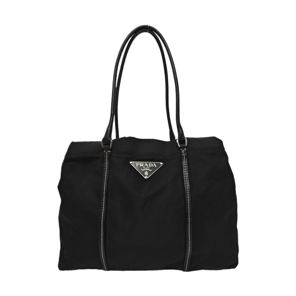 Nylon Shoulder Bag Black