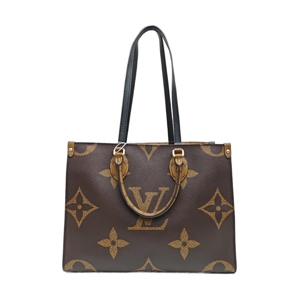 ONTHEGO MM Monogram Coated Canvas Brown