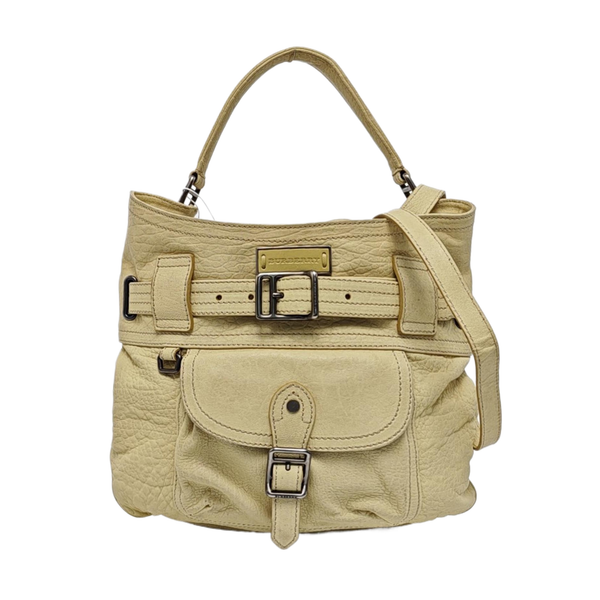 Calfskin Shoulder Bag Beige