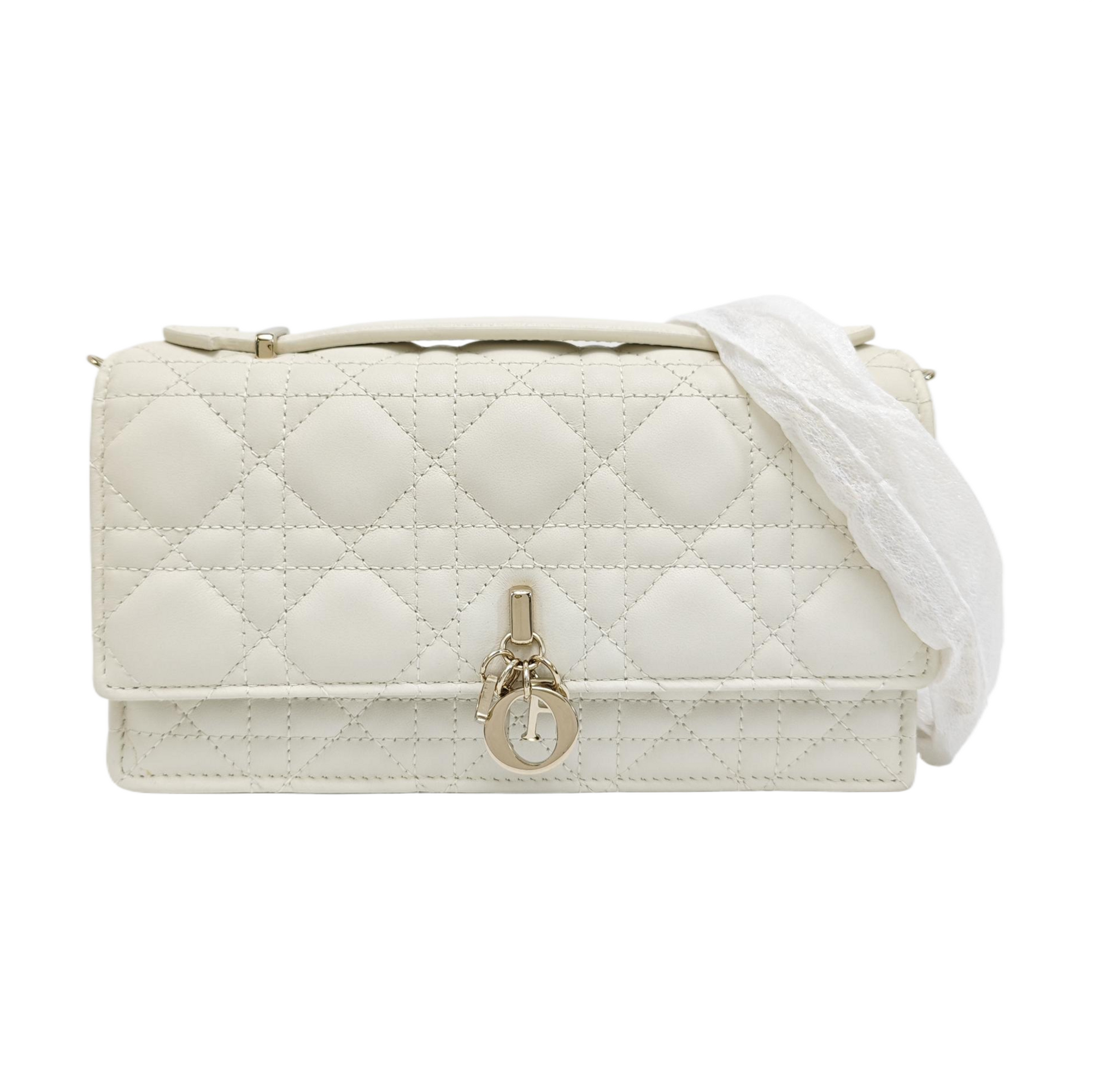 My Dior Mini Cannage Lambskin White