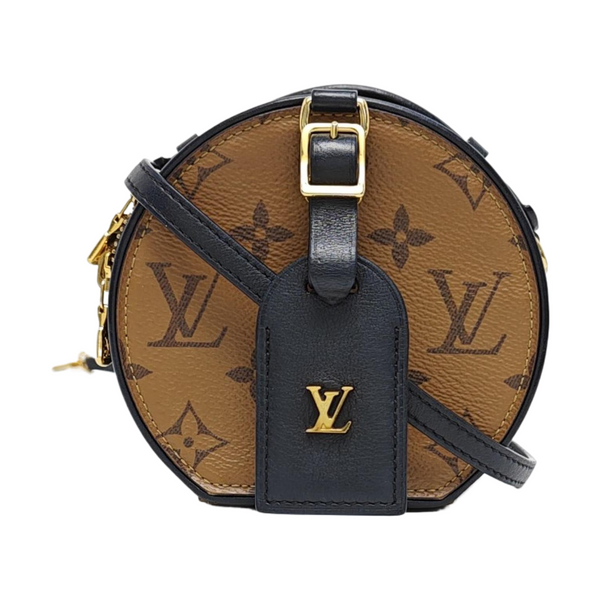BOITE CHAPEAU Mini Monogram Coated Canvas Brown