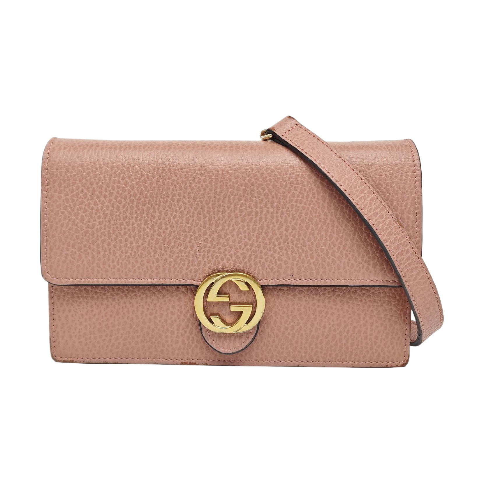 Interlocking G Small Calfskin Pink