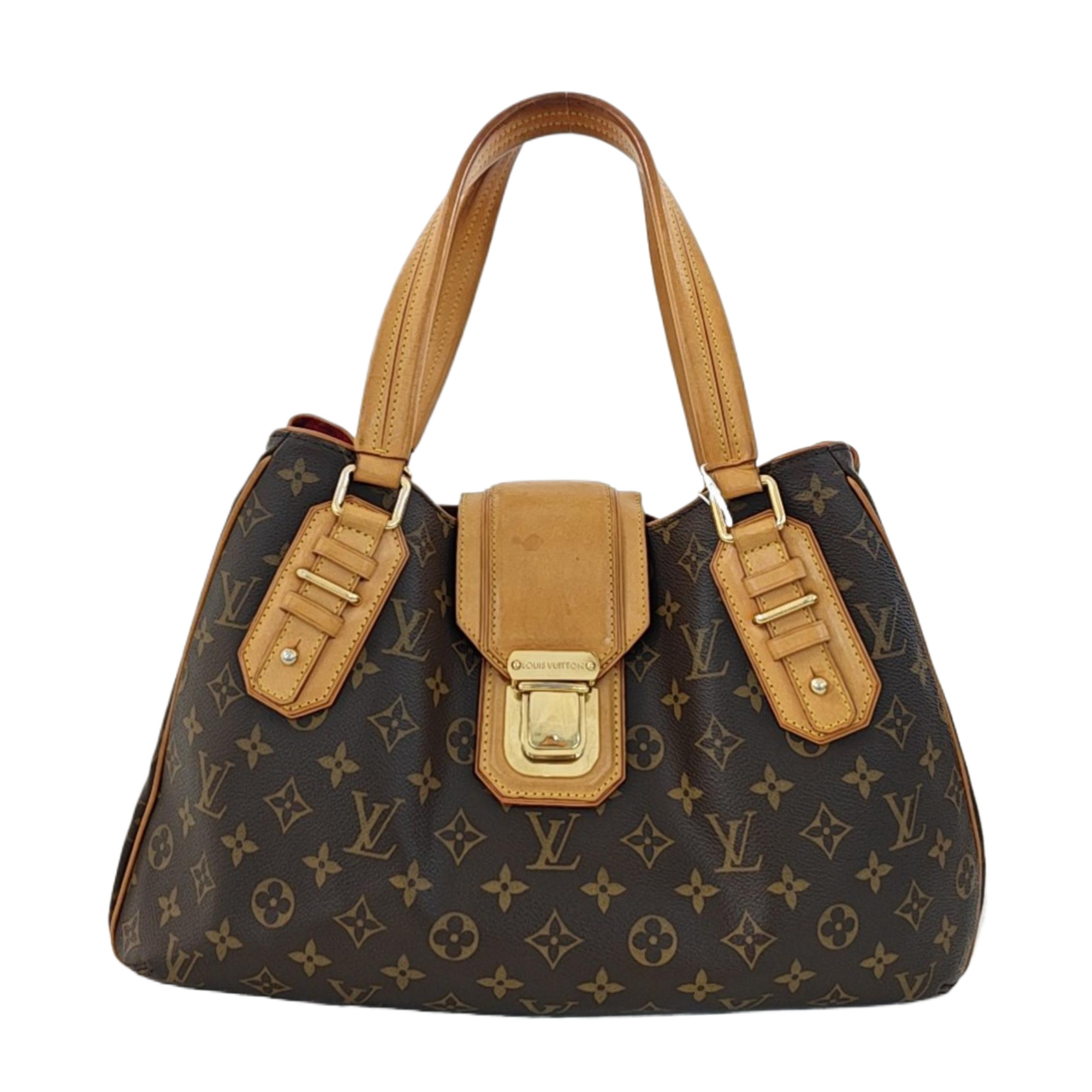 GRIET Monogram Coated Canvas Brown