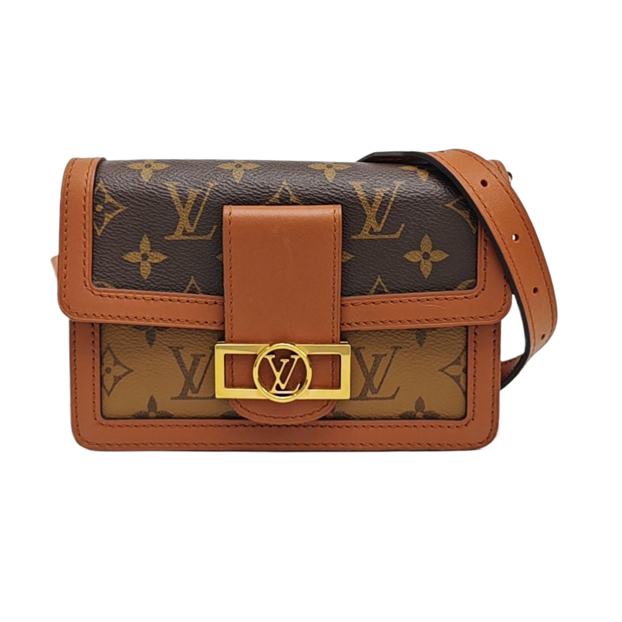 DAUPHINE Monogram Coated Canvas Brown