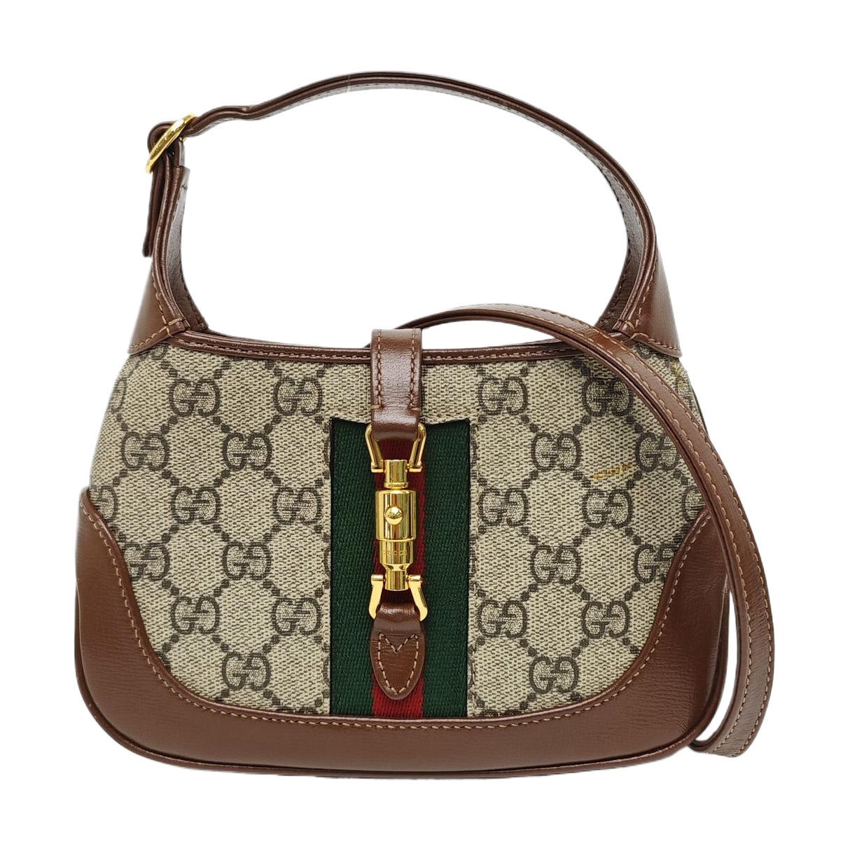 Jackie 1961 Mini Monogram Coated Canvas Beige