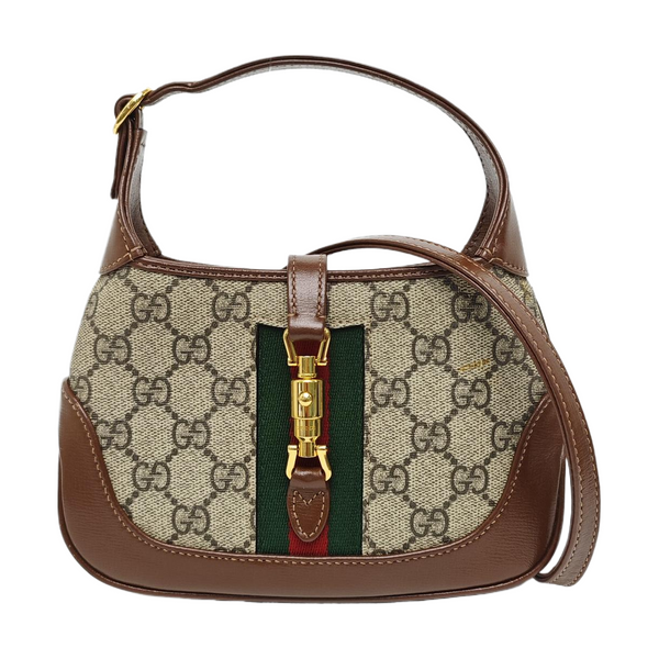 Jackie 1961 Mini Monogram Coated Canvas Beige