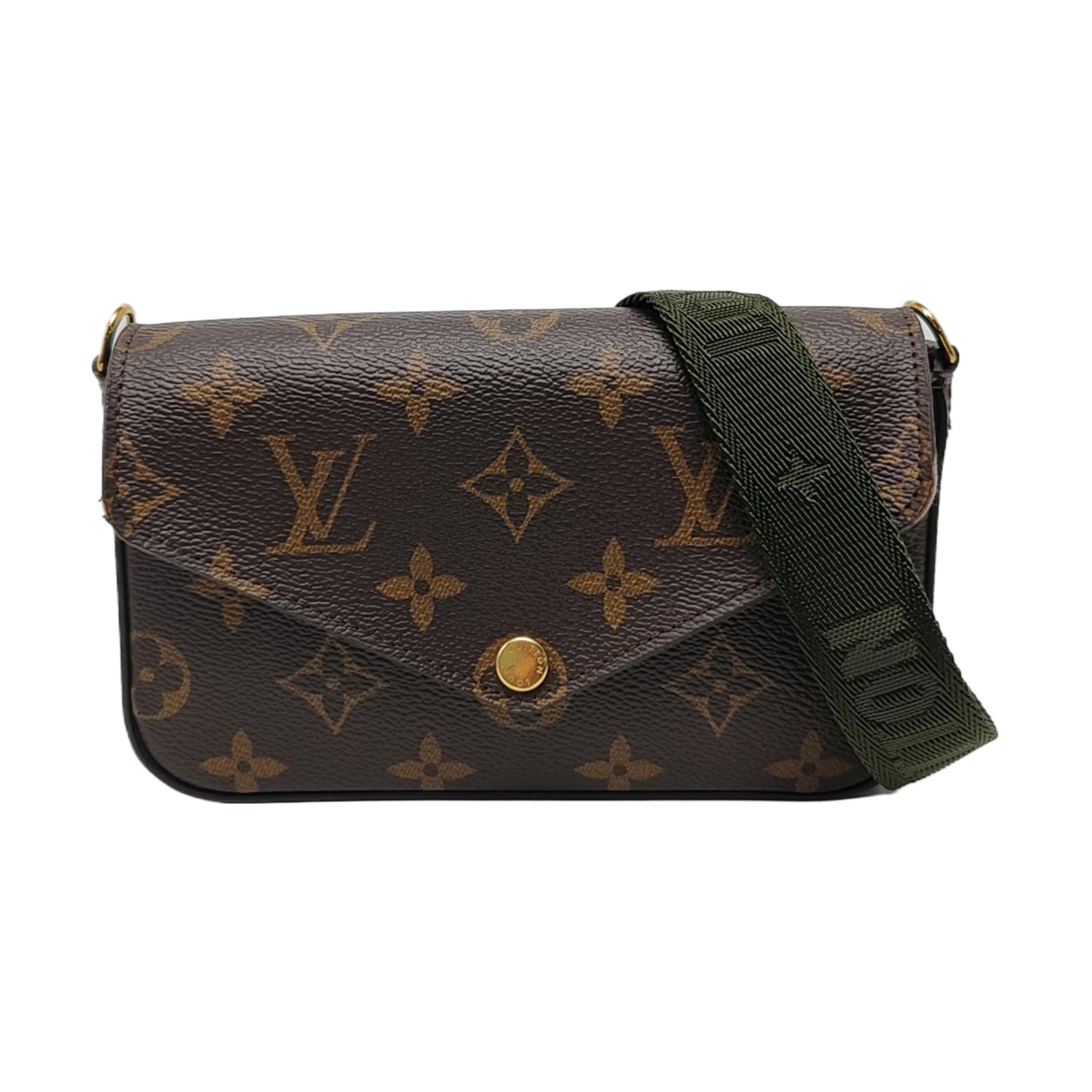 FÉLICIE Monogram Coated Canvas Brown