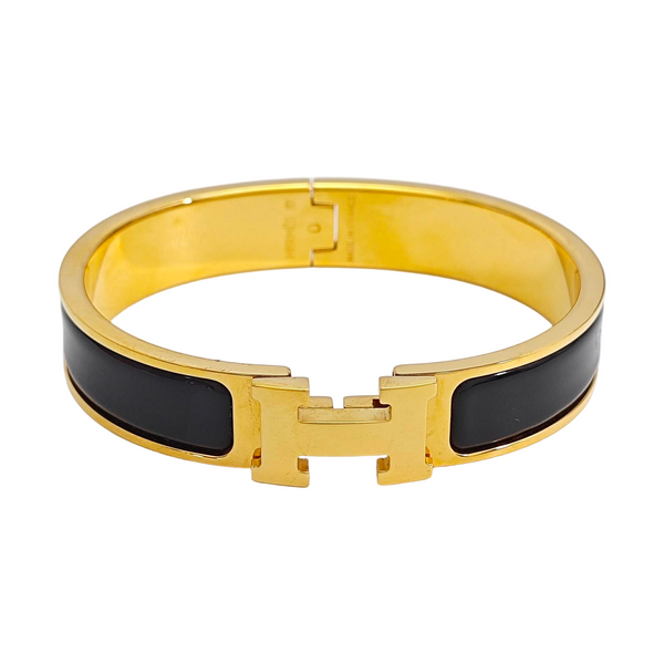 Clic H Metal Gold Bangle
