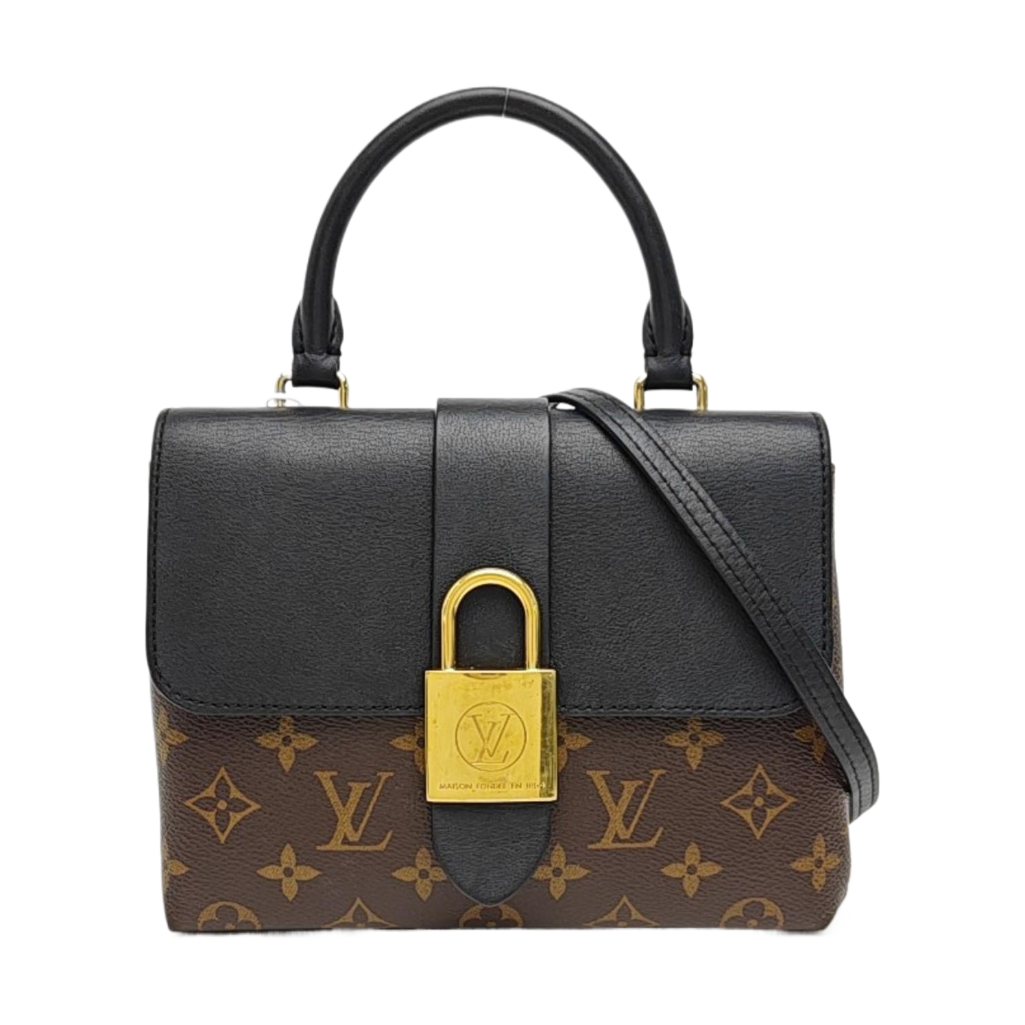 LOCKY BB Monogram Coated Canvas Brown