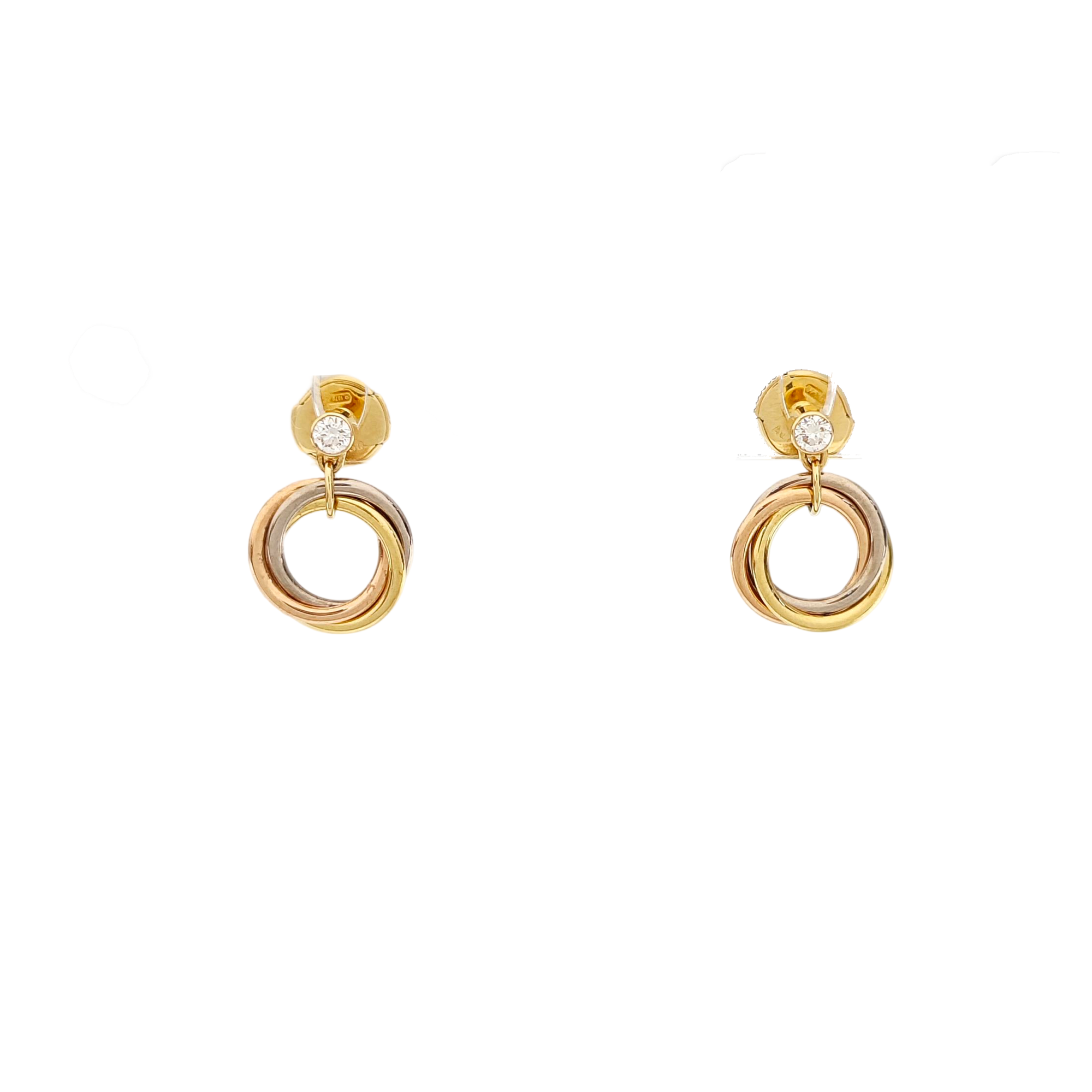 TRINITY 18k Gold Multicolor Earrings