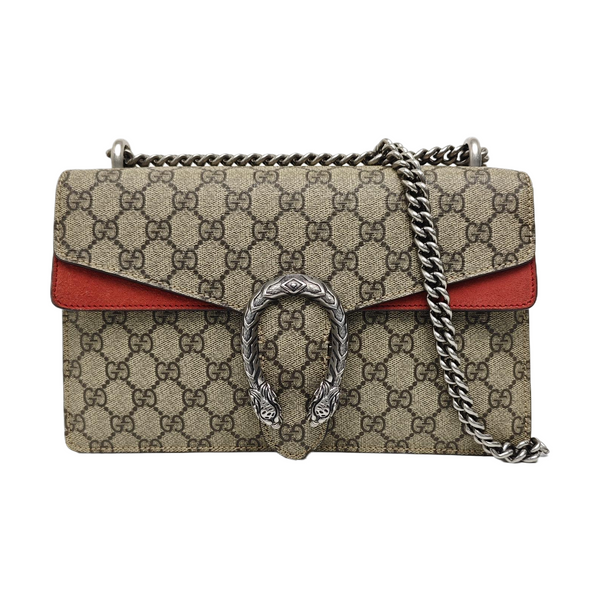 Dionysus Small Monogram Coated Canvas Black