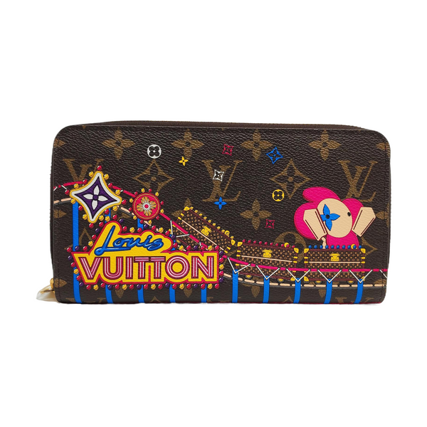 ZIPPY Monogram Coated Canvas Brown Wallet