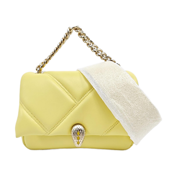 SERPENTI CABOCHON Mini Calfskin Yellow