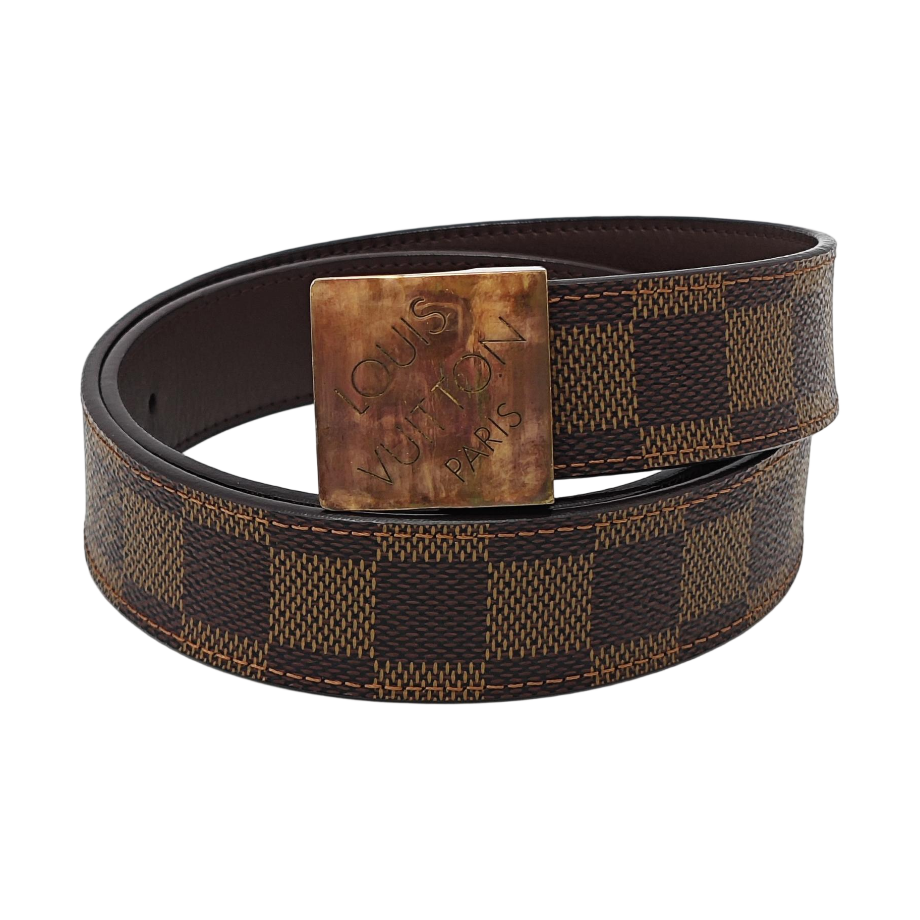 Coated Canvas Belt Brown