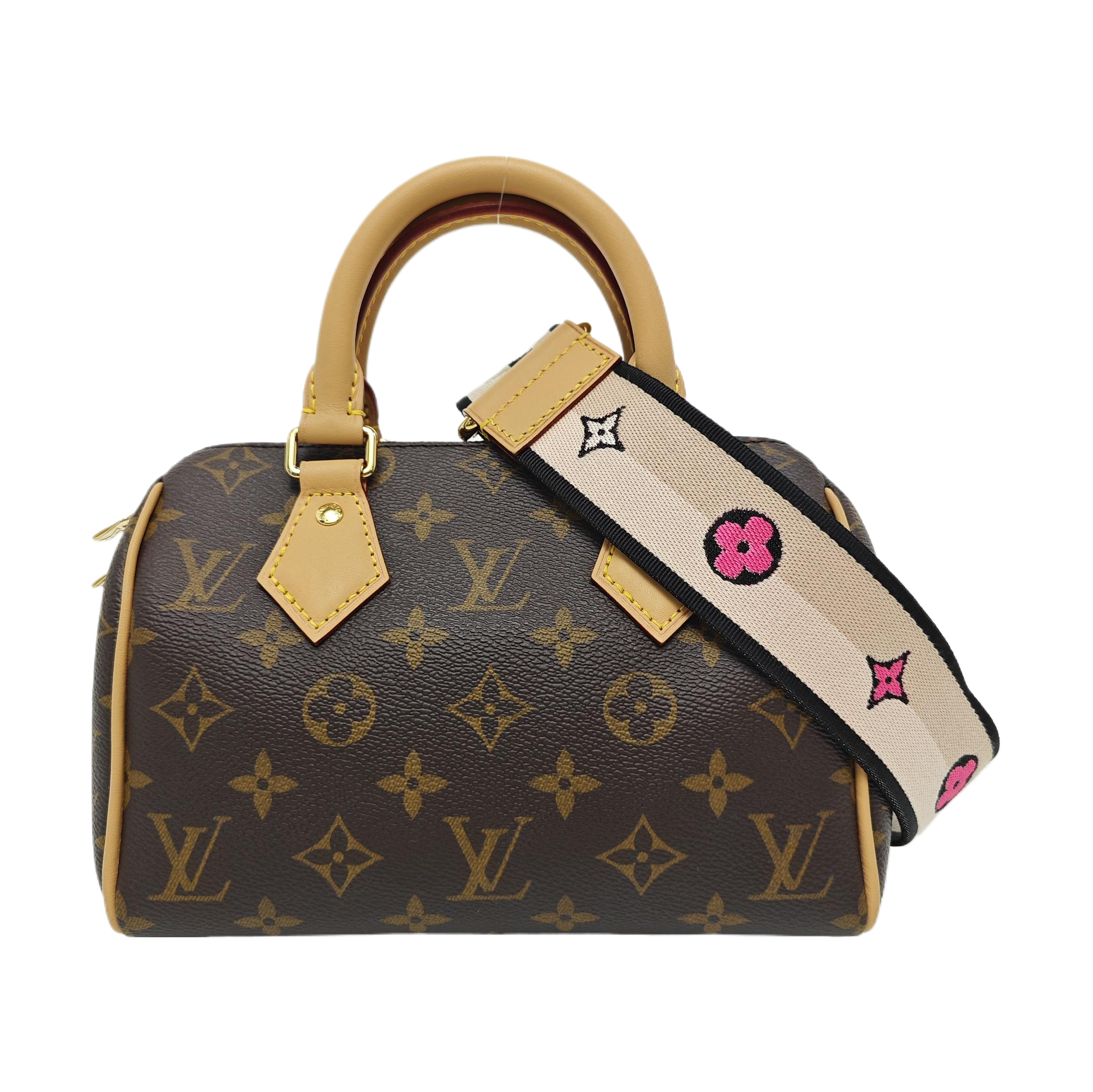 SPEEDY 20 Monogram Coated Canvas Brown