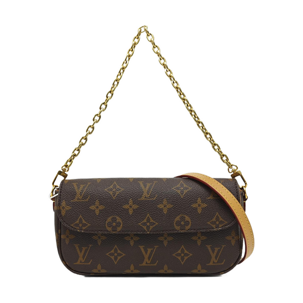 IVY Monogram Coated Canvas Brown