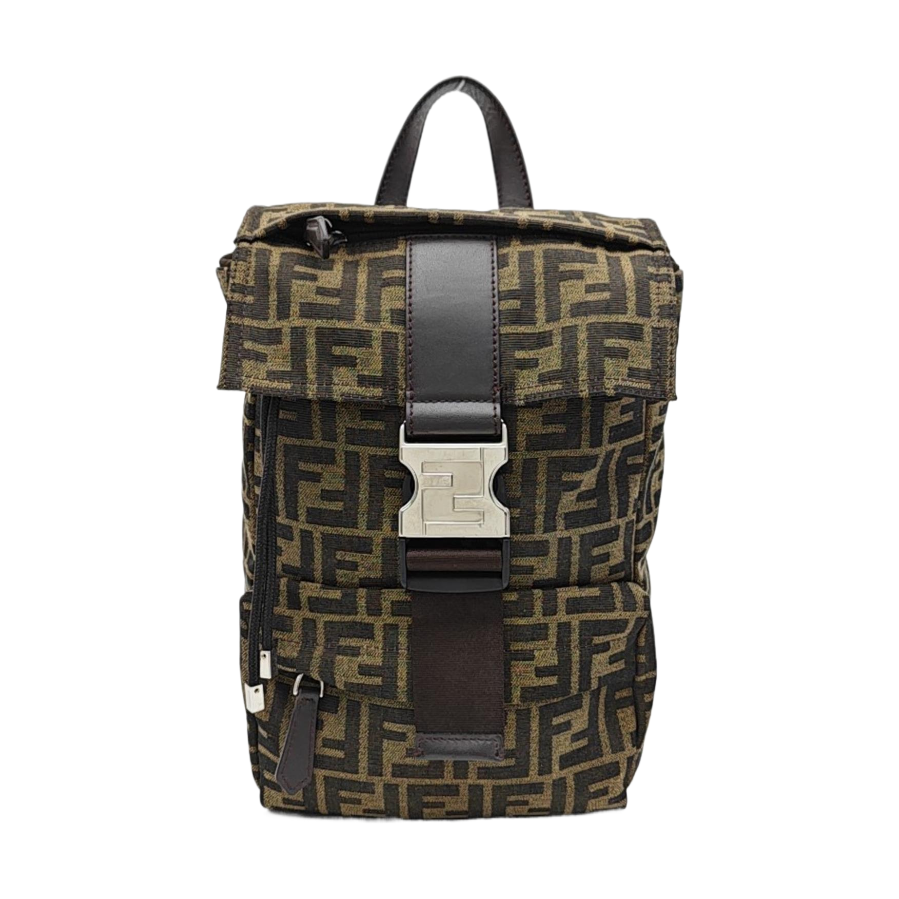 Canvas Top Handle Bag Small Brown