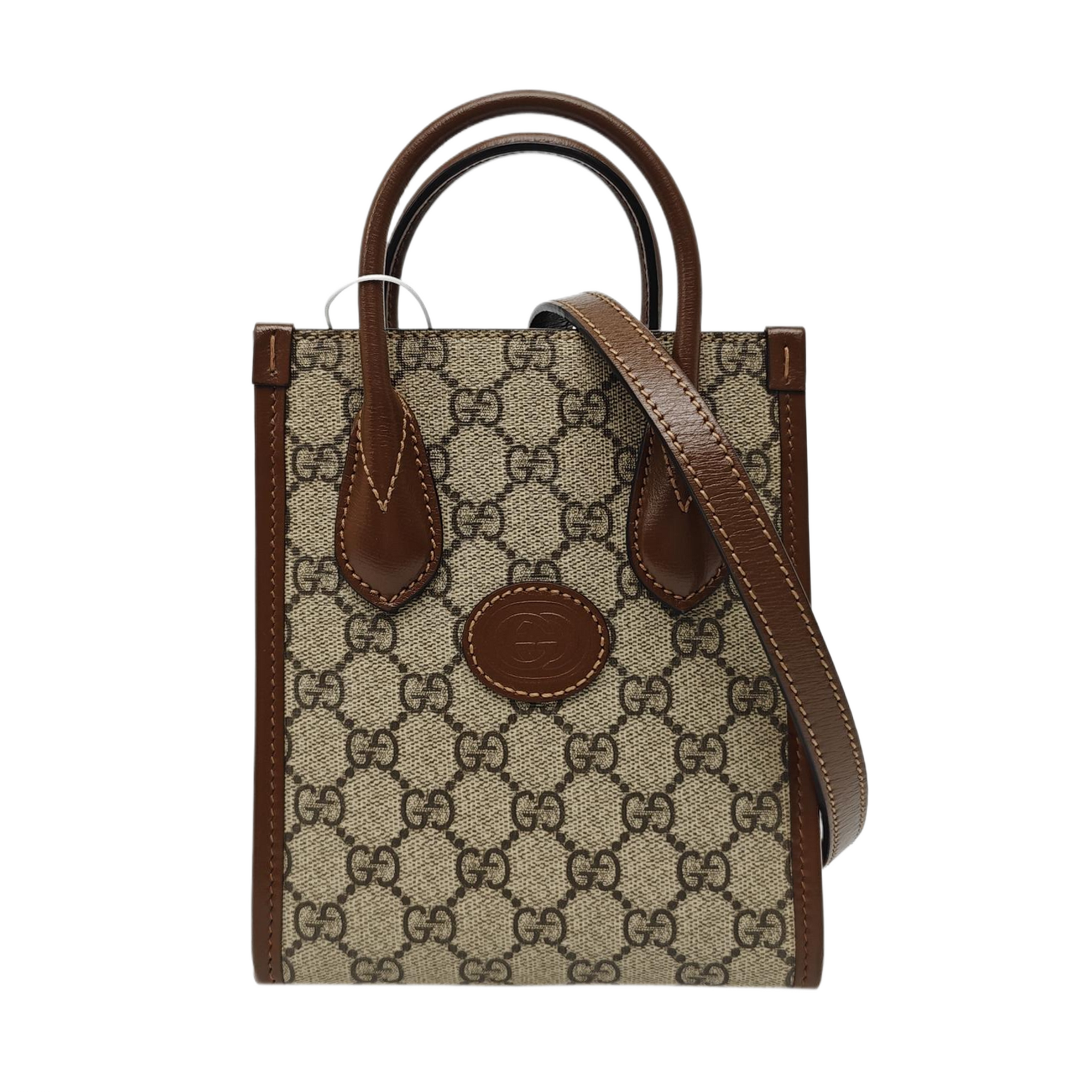 Retro Mini Monogram Coated Canvas Beige