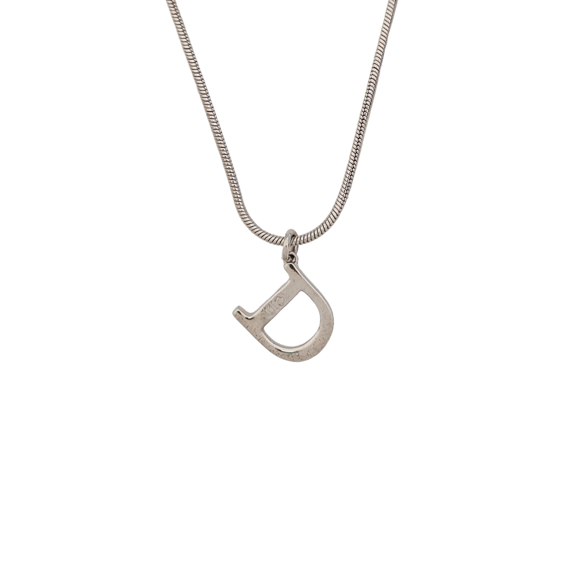 CD Swing Metal Silver Necklace