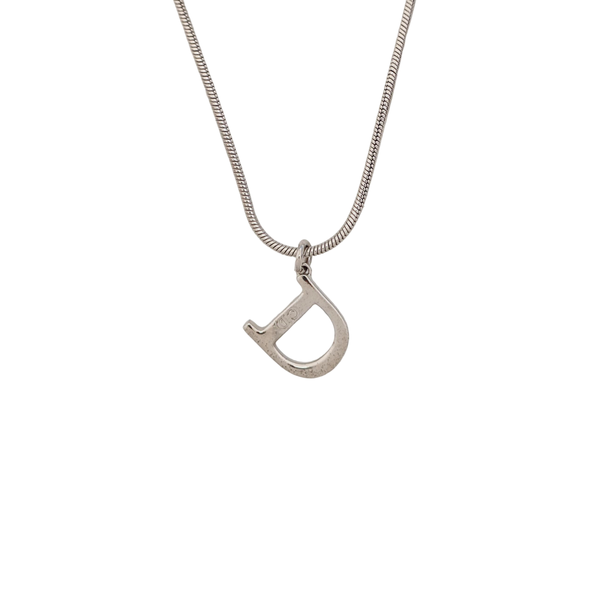 CD Swing Metal Silver Necklace