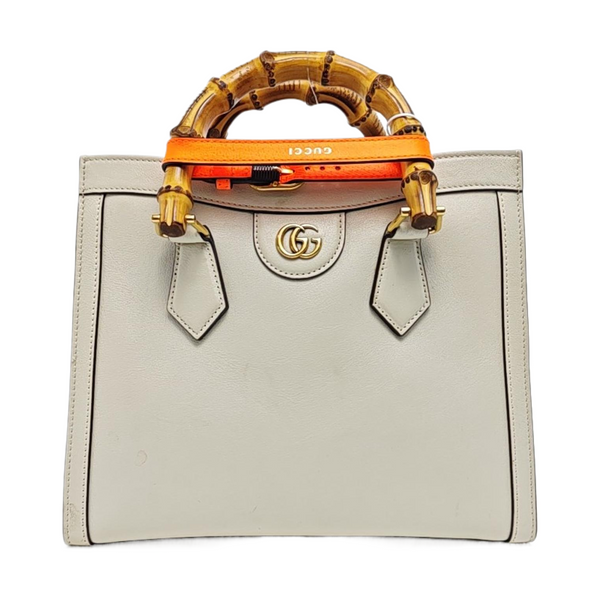 Diana Small Calfskin White
