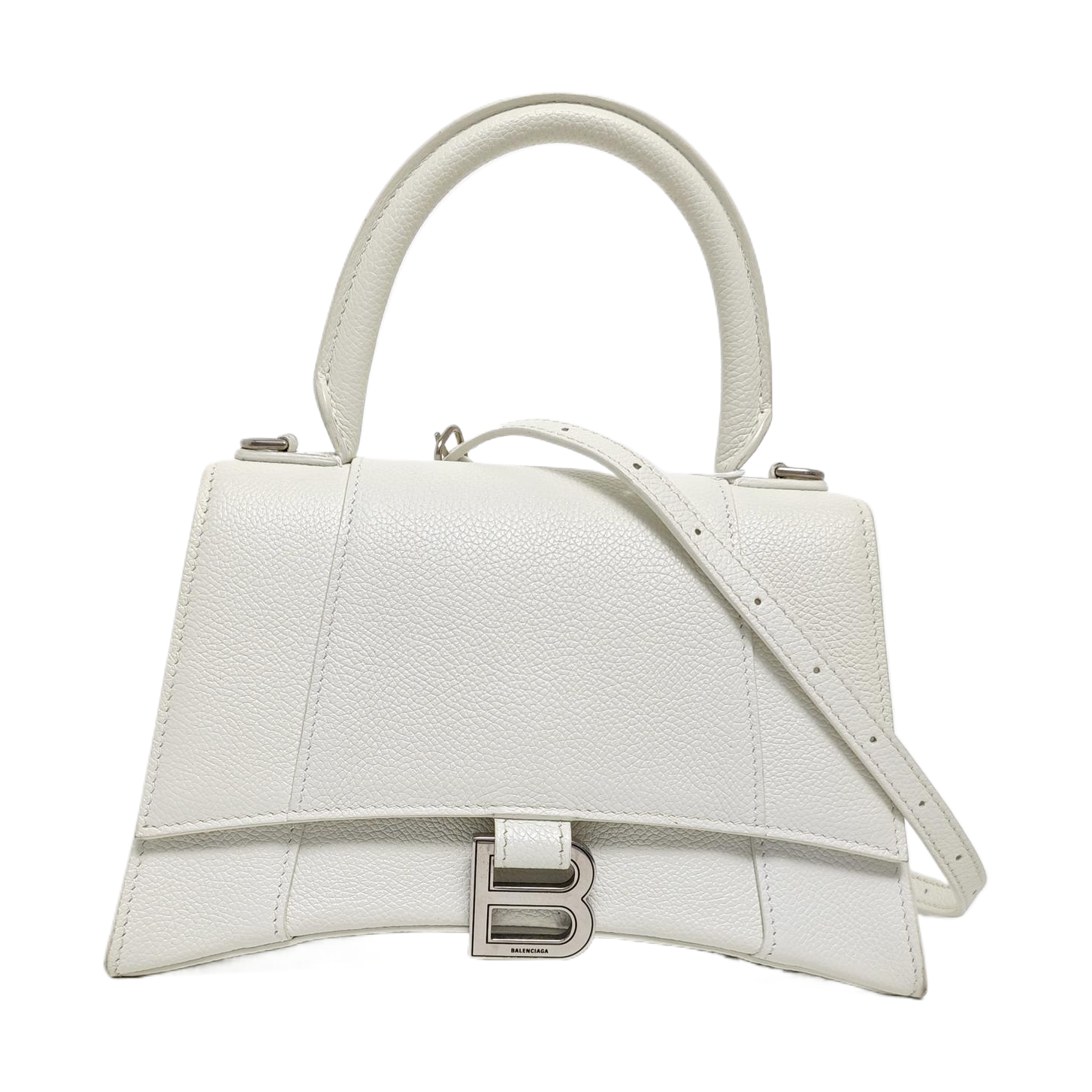 Hourglass S Calfskin White