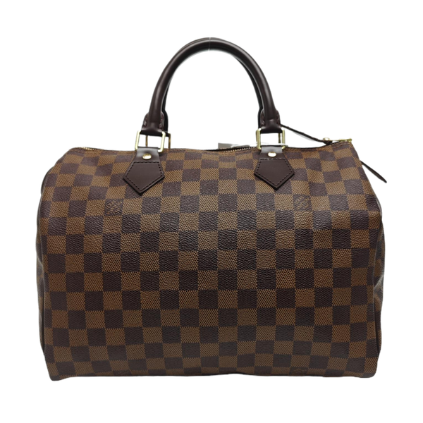 SPEEDY 30 Damier Ebene Coated Canvas Brown