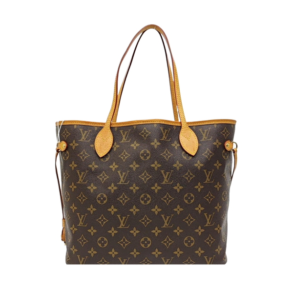 NEVERFULL MM Monogram Coated Canvas Brown