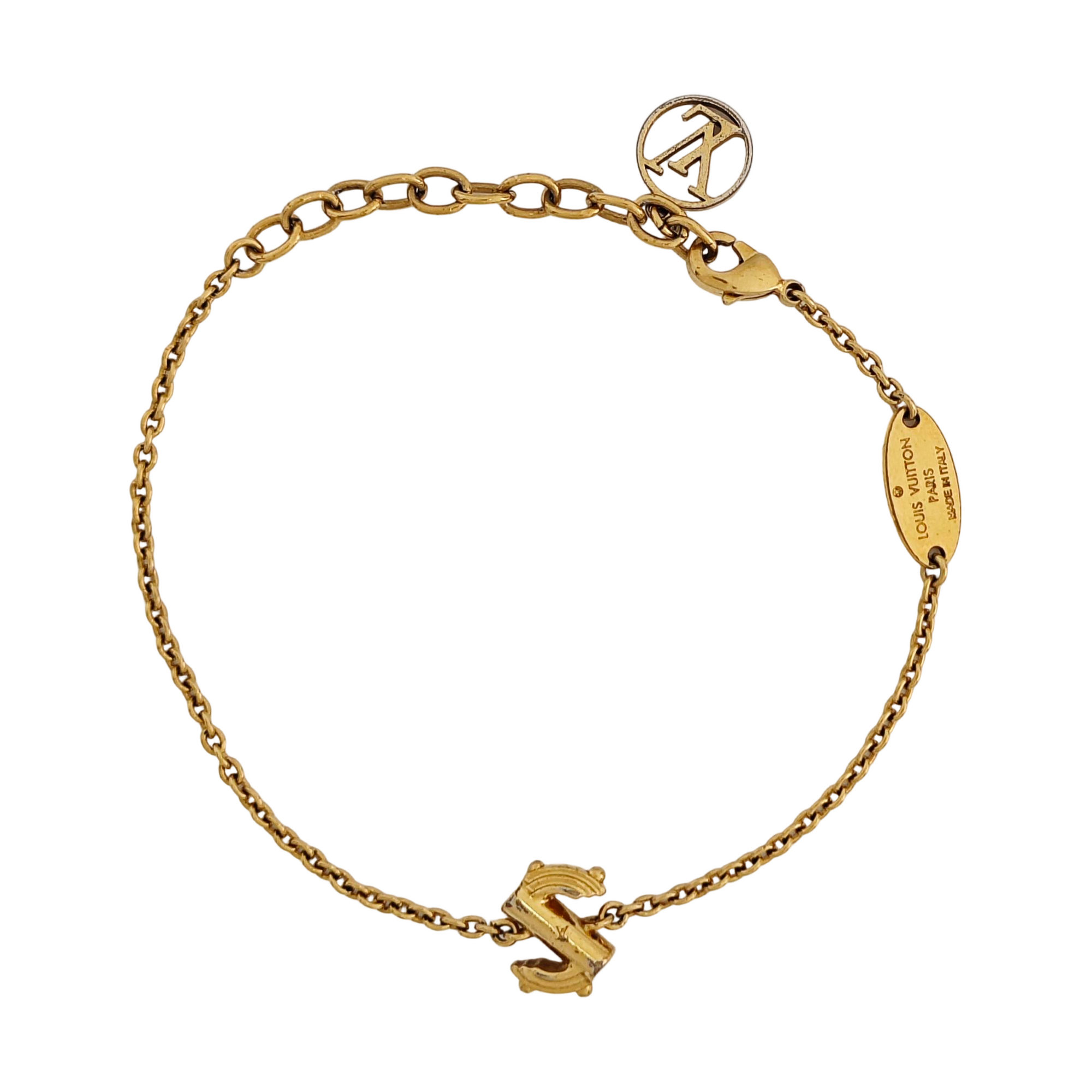LV &amp; ME Metal Gold Bracelet