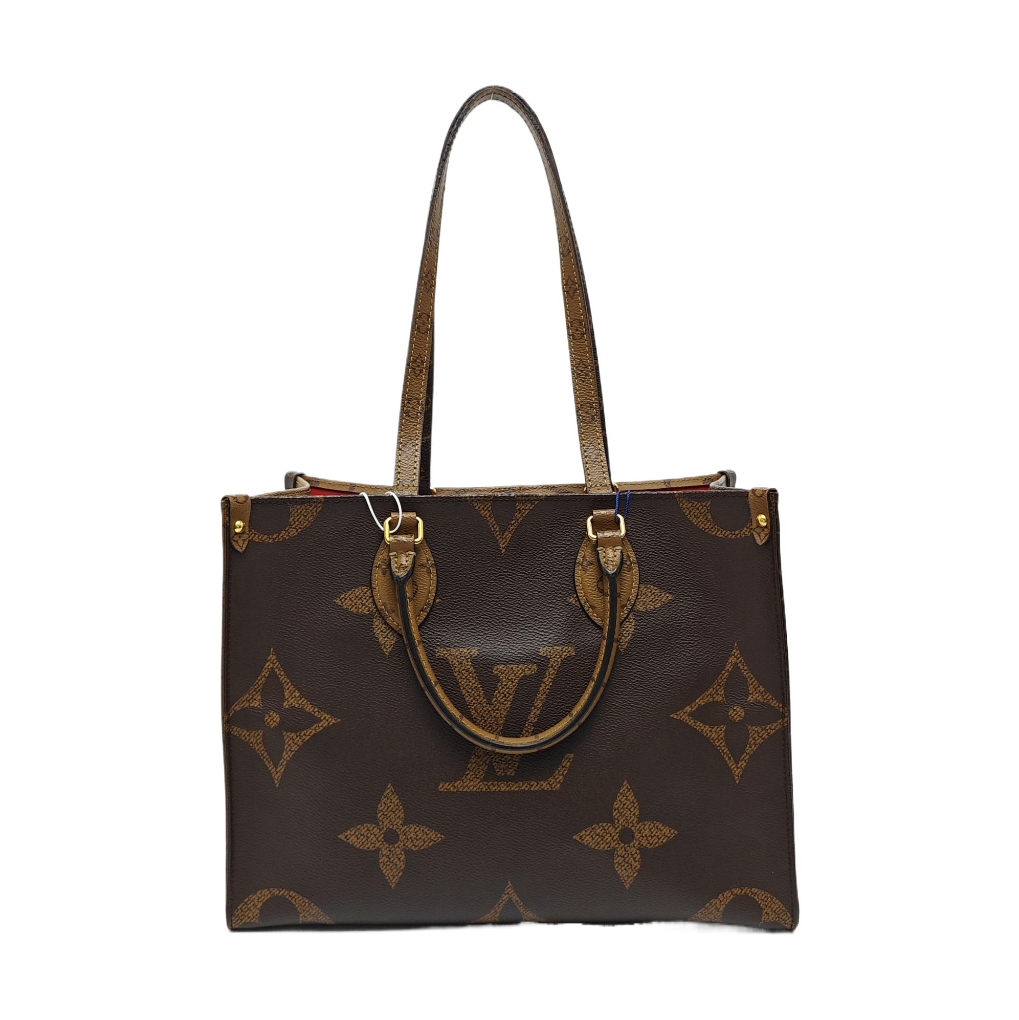 ONTHEGO MM Monogram Coated Canvas Brown