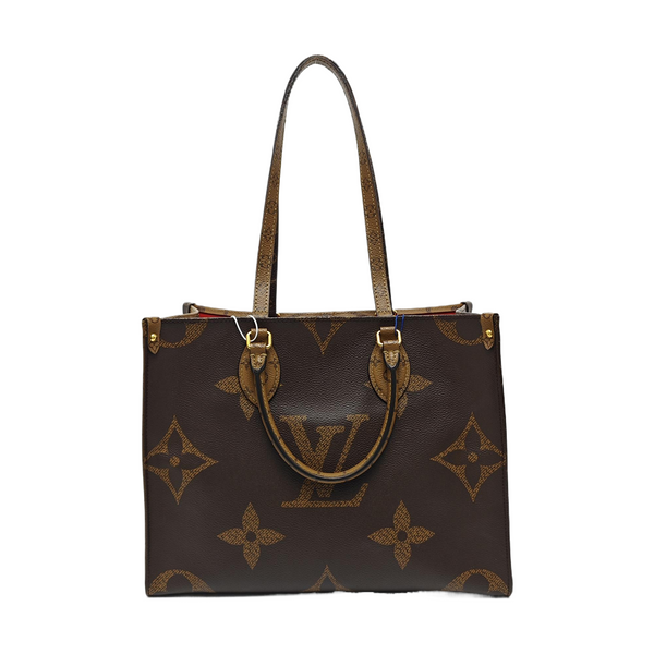 ONTHEGO MM Monogram Coated Canvas Brown