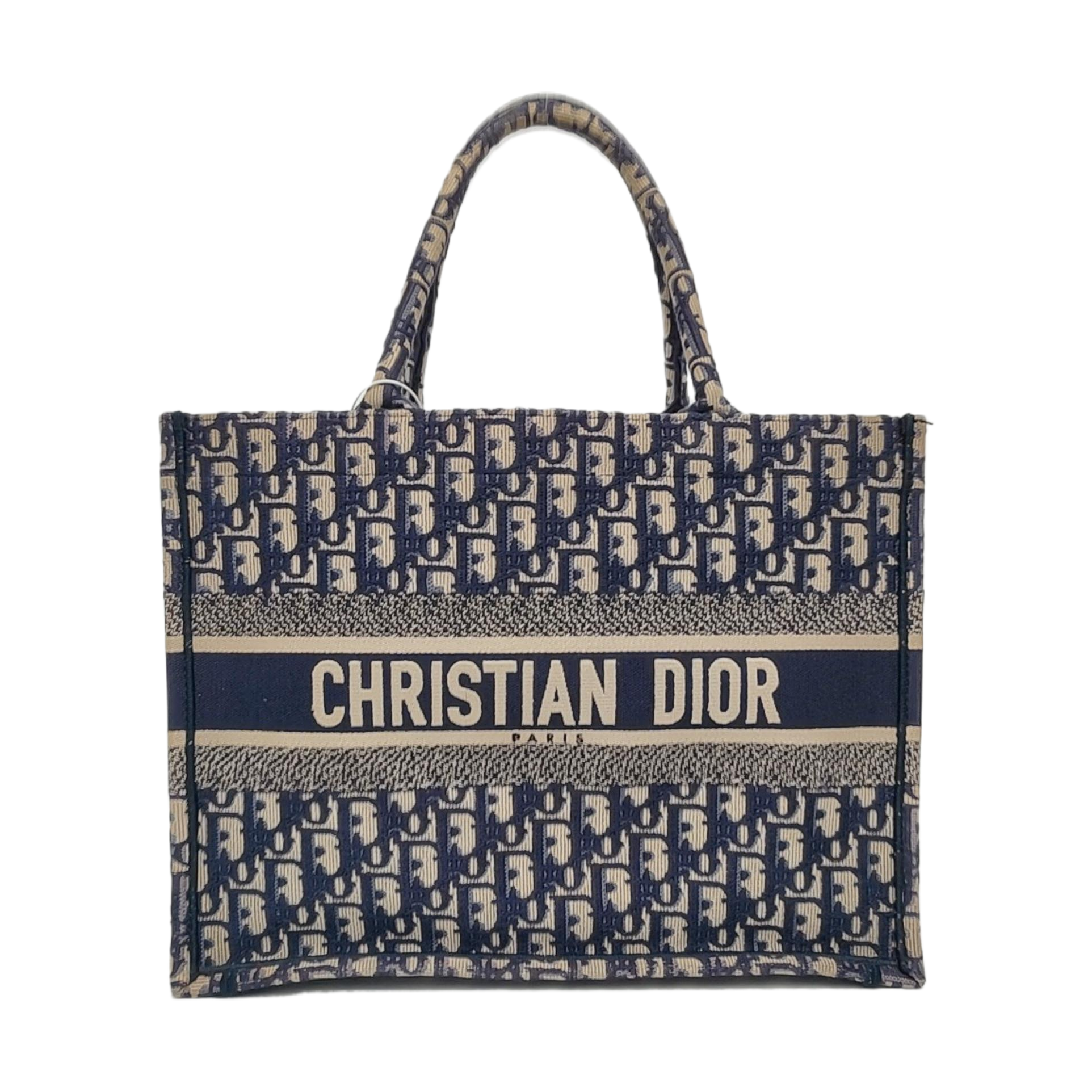 Authenticated pre-owned  Book Tote Medium Monogram Canvas Blue - Tote Bag at Looply