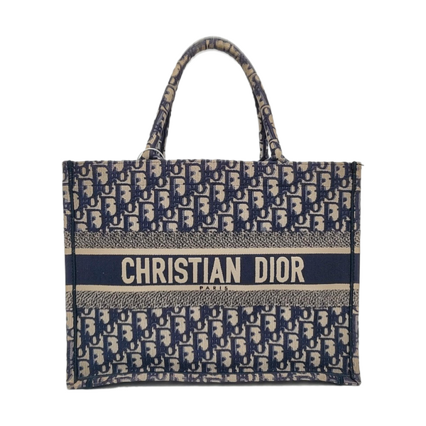 Authenticated pre-owned  Book Tote Medium Monogram Canvas Blue - Tote Bag at Looply