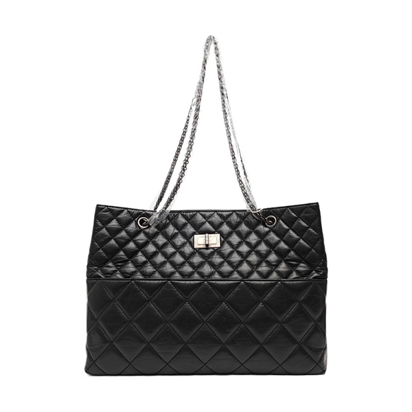 2.55 Quilted Calfskin Black