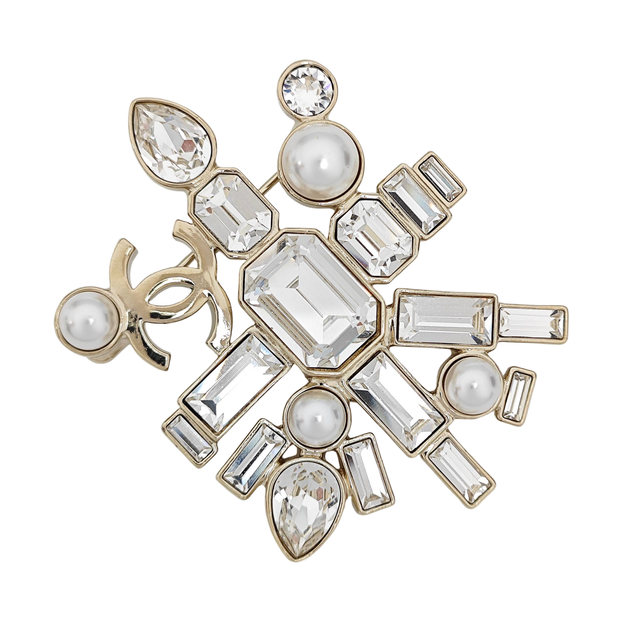 Metal Gold Brooch
