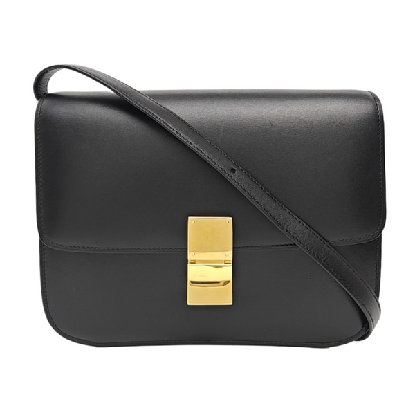 CLASSIC BOX Medium Calfskin Black
