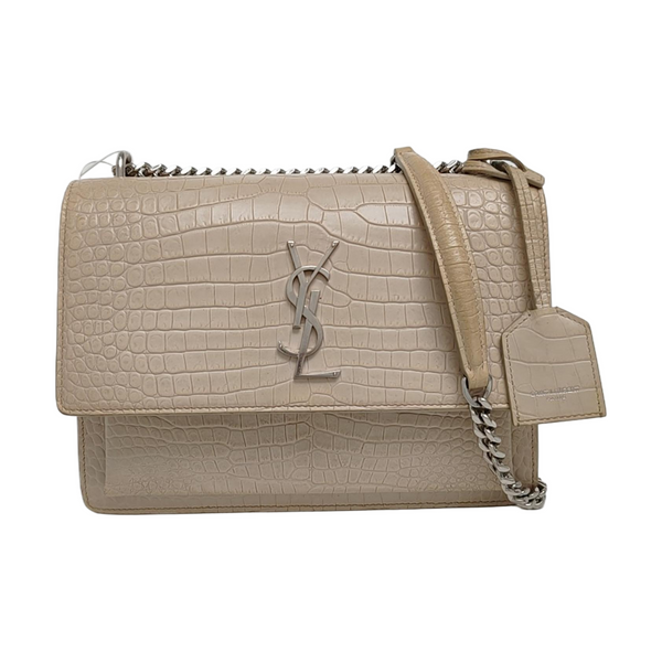 SUNSET Medium Calfskin Beige