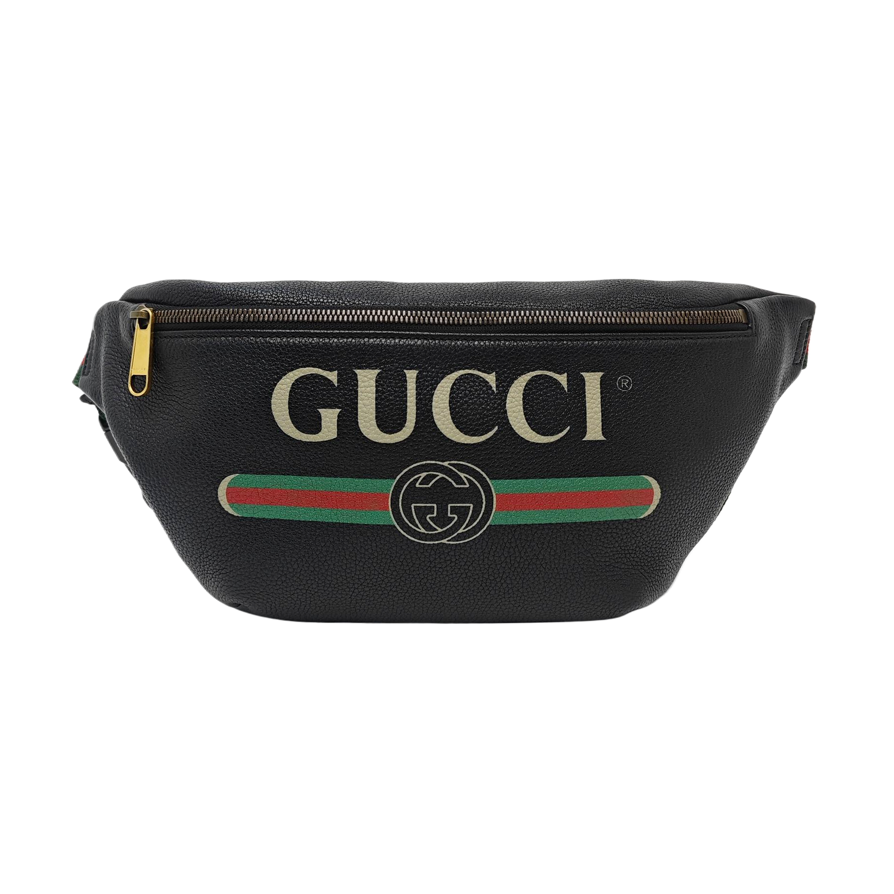 Print Large Calfskin Black