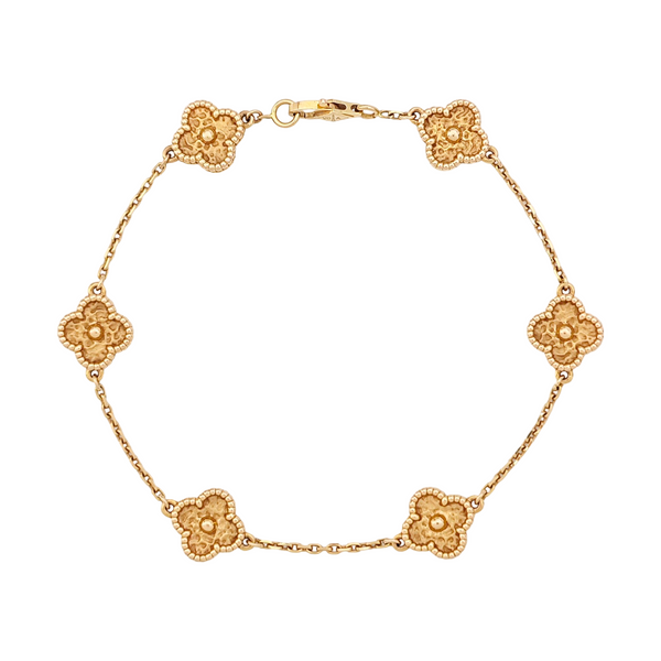 Sweet Alhambra 18k Rose Gold Bracelet
