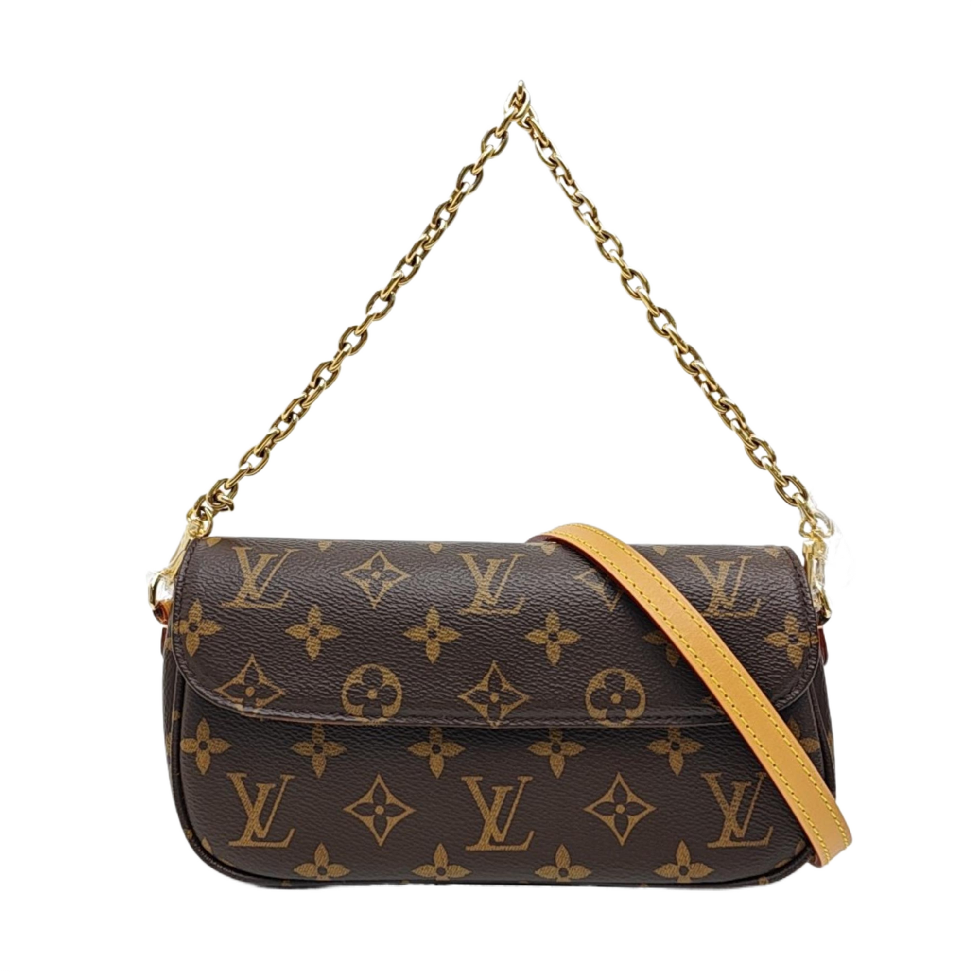 IVY Monogram Coated Canvas Brown