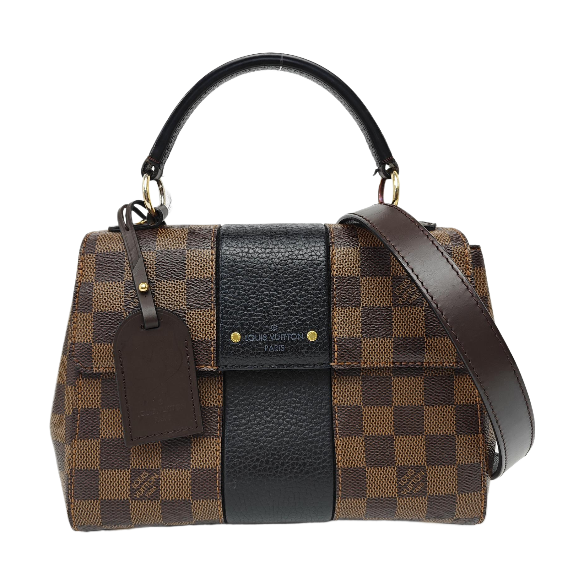 BOND STREET BB Damier Ebene Coated Canvas Brown
