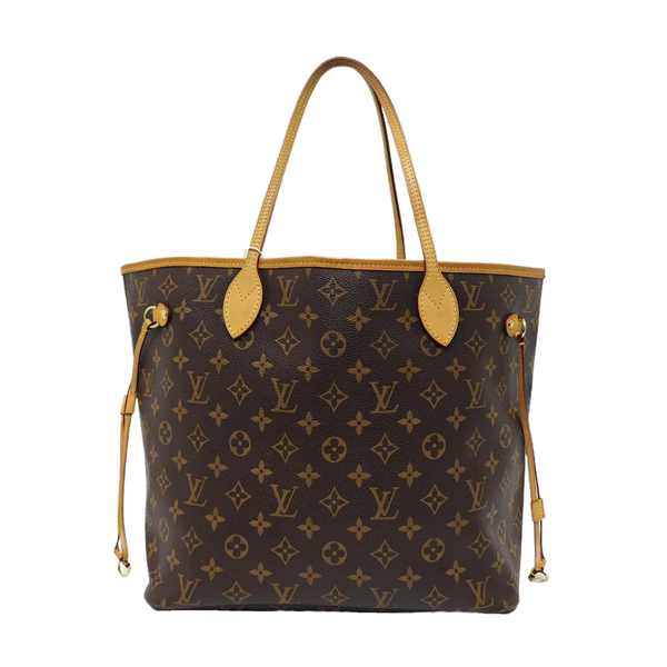 NEVERFULL MM Monogram Coated Canvas Brown