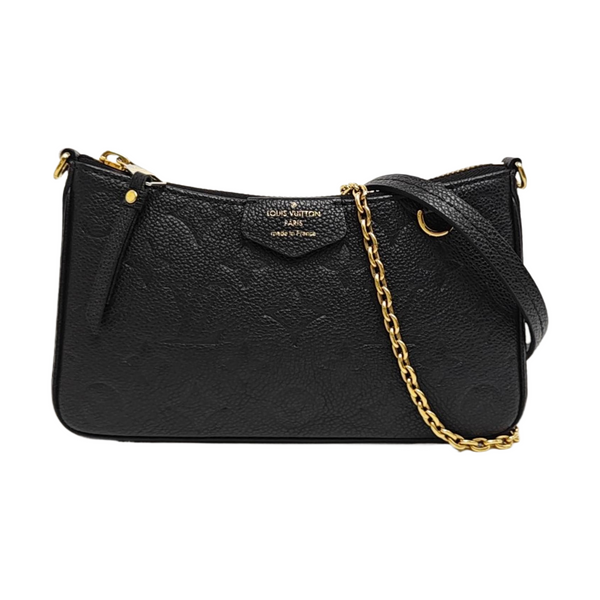 EASY POUCH ON STRAP Monogram Calfskin Black