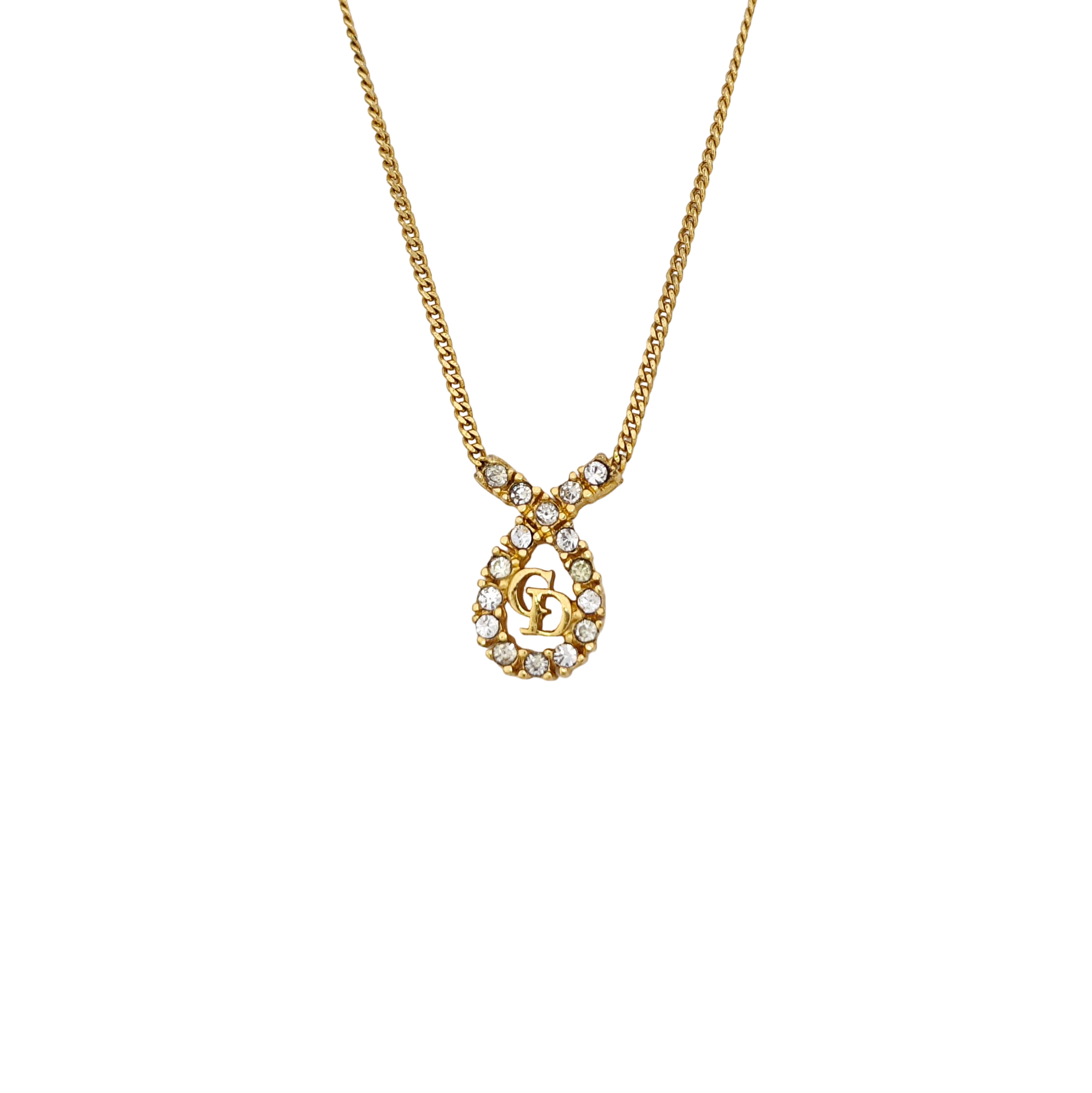 Petit CD Metal Gold Necklace