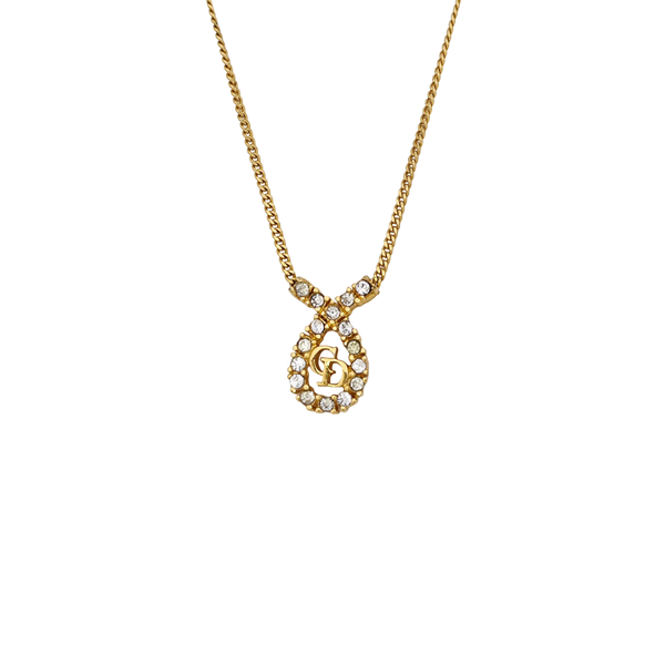 Petit CD Metal Gold Necklace